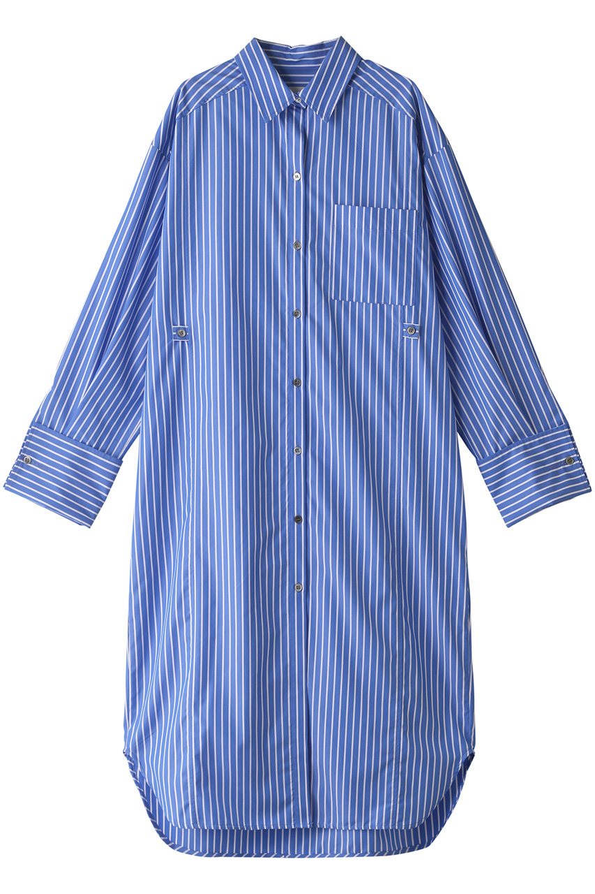 PRANK PROJECT オフショル2WAYロングシャツ / Off Shoulder Two-way Long Shirt (BLU(ブルー), FREE) プランク プロジェクト ELLE SHOP