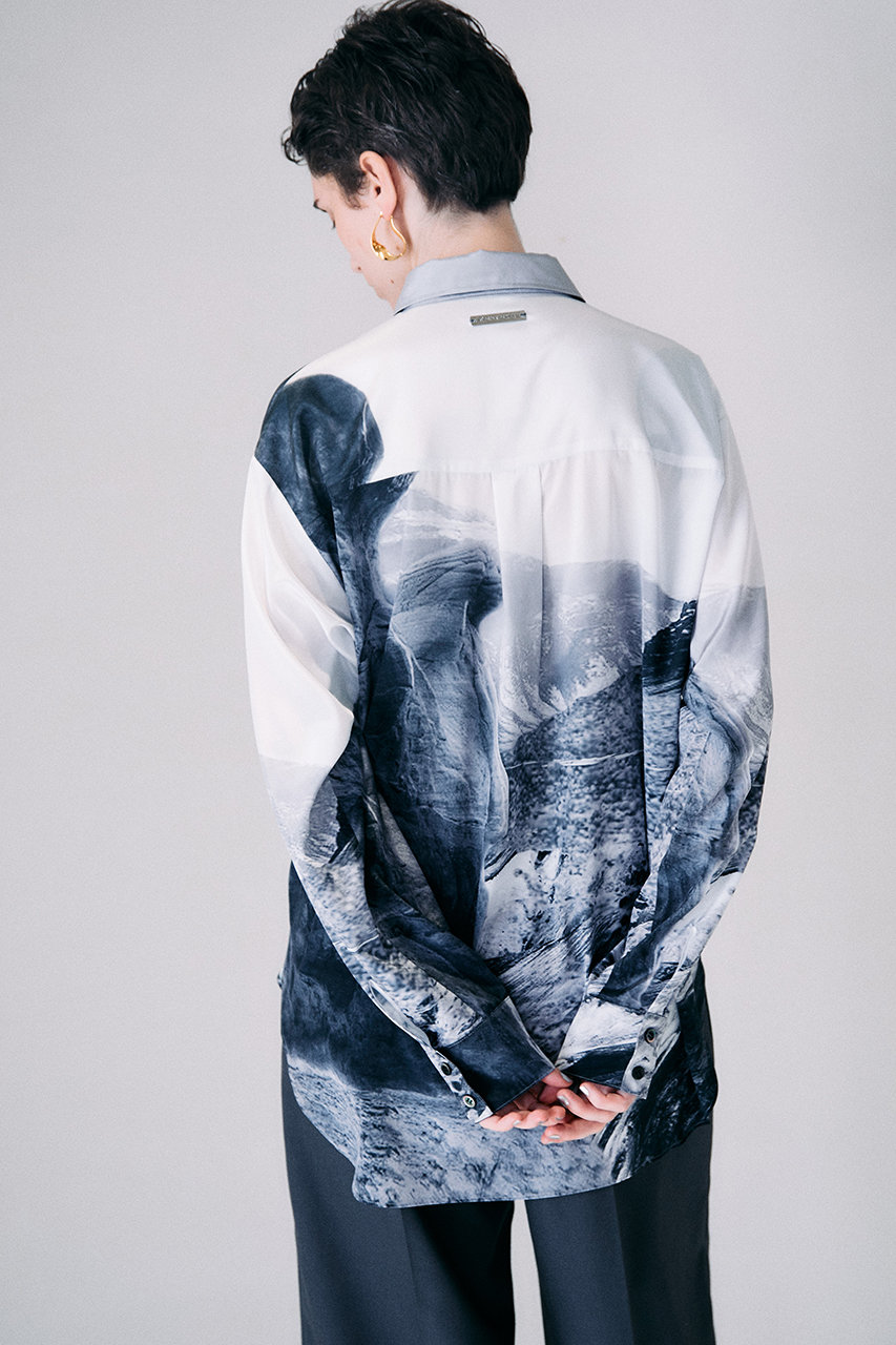 84%OFF!】 ホースプリントオーバーシャツ Horse Printed Over Shirt ad