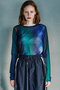 マルチプリントシアークルートップ / Multi Printed See-through Crew Neck Top プランク プロジェクト/PRANK PROJECT