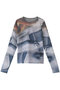 マルチプリントシアークルートップ / Multi Printed See-through Crew Neck Top プランク プロジェクト/PRANK PROJECT MLT1(マルチカラー1)