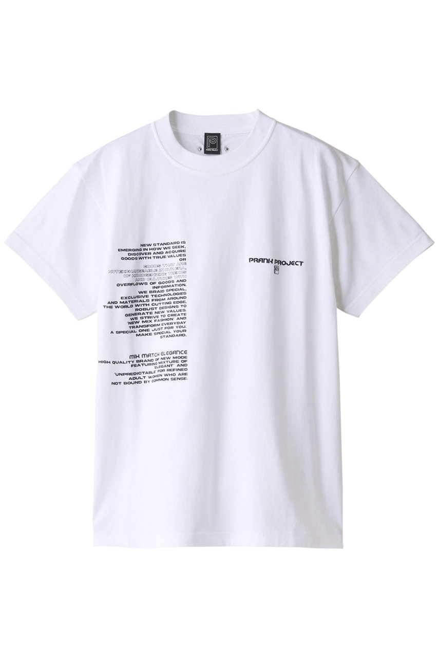 ＜ELLE SHOP＞ PRANK PROJECT PRANKロゴTシャツ / PRANK Logo Tee (WHT(ホワイト) FREE) プランク プロジェクト ELLE SHOP
