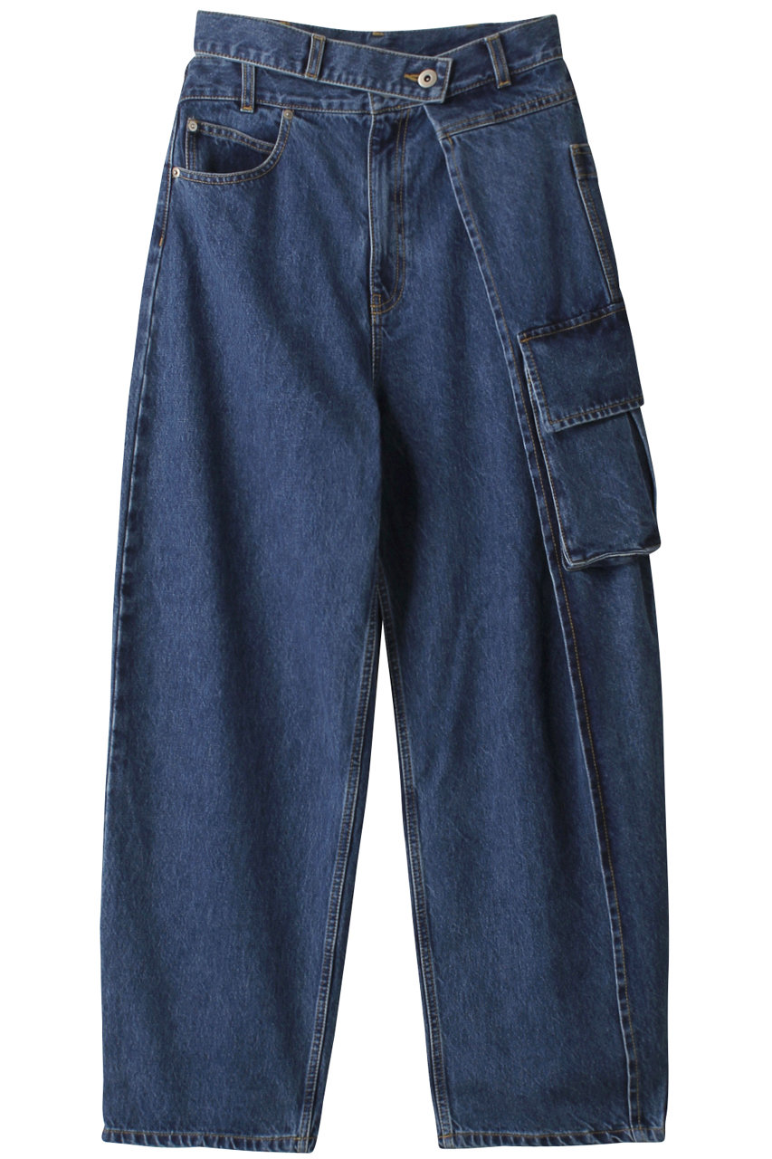 プランク プロジェクト/PRANK PROJECTのアシメタックカーゴデニムパンツ / Asymmetry Tack Cargo Jeans(BLU(ブルー)/31231465102)