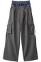 ダブルウエストレイヤードデニムパンツ / Double West Layered Denim Pants プランク プロジェクト/PRANK PROJECT GRY(グレー)