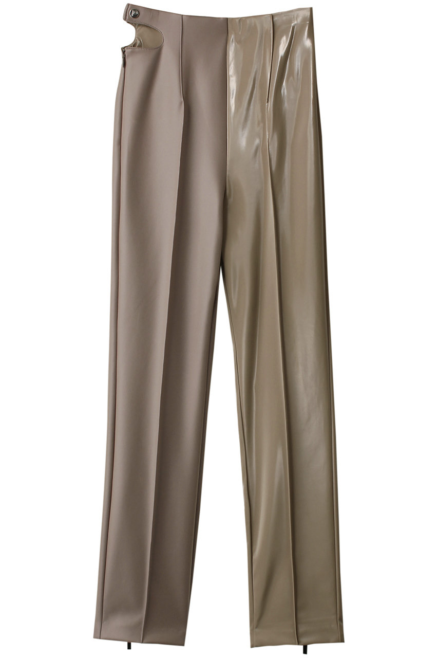 バックジップコンビレザーパンツ / Back Zip Combination Leather Pants