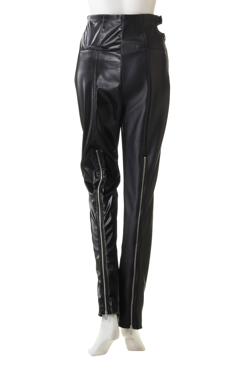 バックジップコンビレザーパンツ / Back Zip Combination Leather Pants