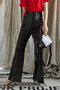 バックジップコンビレザーパンツ / Back Zip Combination Leather Pants プランク プロジェクト/PRANK PROJECT