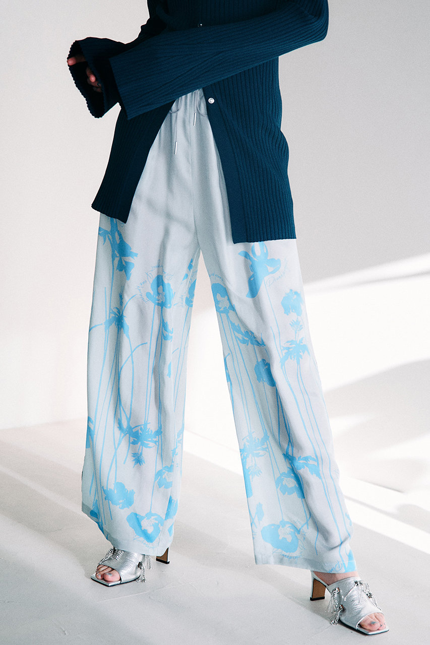 フラワーモチーフプリントパンツ / Flower Motif Printed Pants