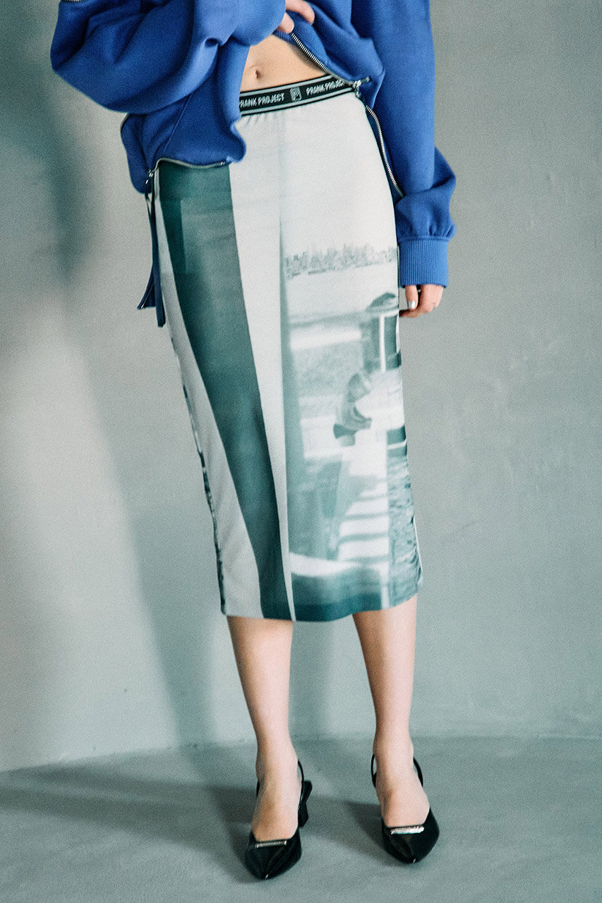 プランク プロジェクト/PRANK PROJECTのマルチプリントタイトスカート / Multi Printed Tight Skirt(MLT2(マルチカラー2)/31231515602)
