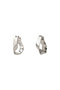 プラチナコーティングロゴプレートツイストピアス/Platinum Coated Logo Plate Twisted Earrings プランク プロジェクト/PRANK PROJECT SLV(シルバー)