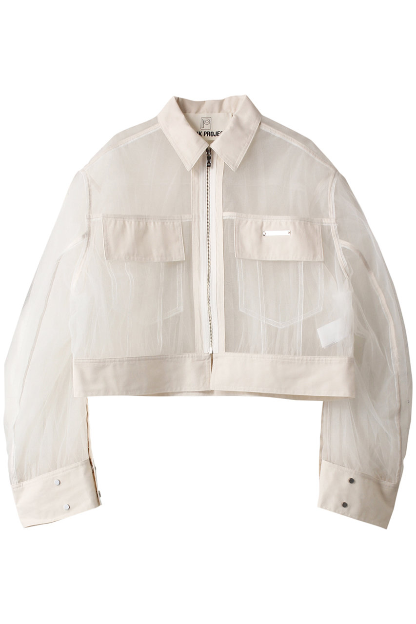 PRANK PROJECT チュールジャケット / Tulle Jacket (WHT(ホワイト), FREE) プランク プロジェクト ELLE SHOP PRANK PROJECT チュールジャケット / Tulle Jacket (WHT(ホワイト), FREE) プランク プロジェクト ELLE SHOP