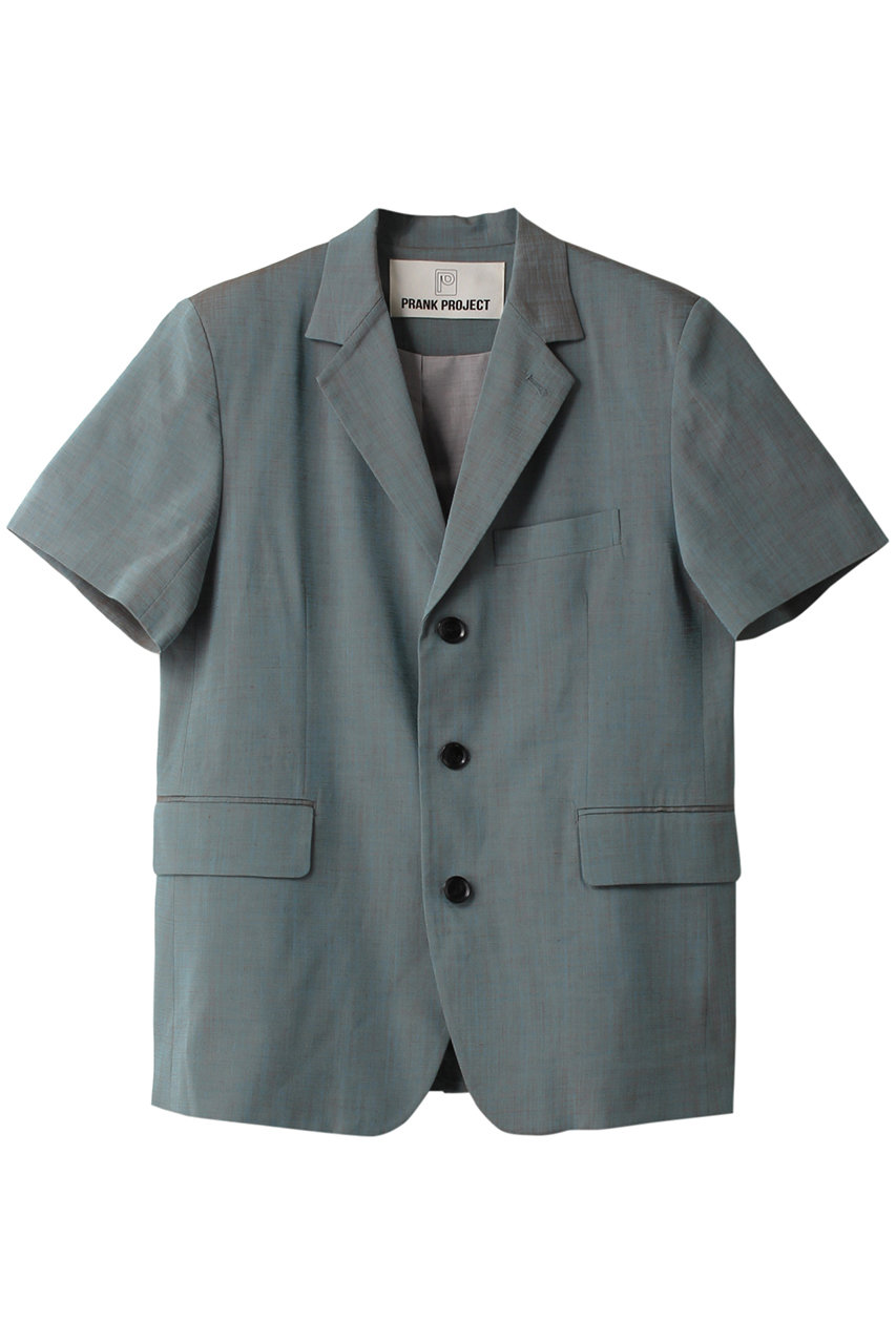 PRANK PROJECT ハーフスリーブジャケット / Half Sleeve Jacket (BLU(ブルー), FREE) プランク プロジェクト ELLE SHOP
