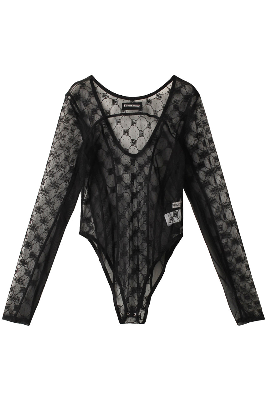 モノグラムレースボディスーツ / Monogram Lace Bodysuit