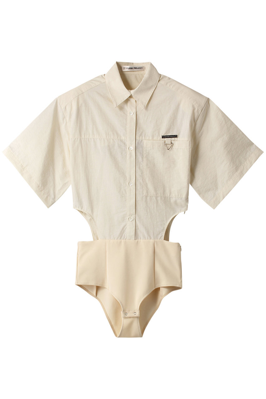 プランク プロジェクト/PRANK PROJECTのハーフスリーブシャツボディスーツ / Half Sleeve Shirt Bodysuit(IVR(アイボリー)/31231315610)