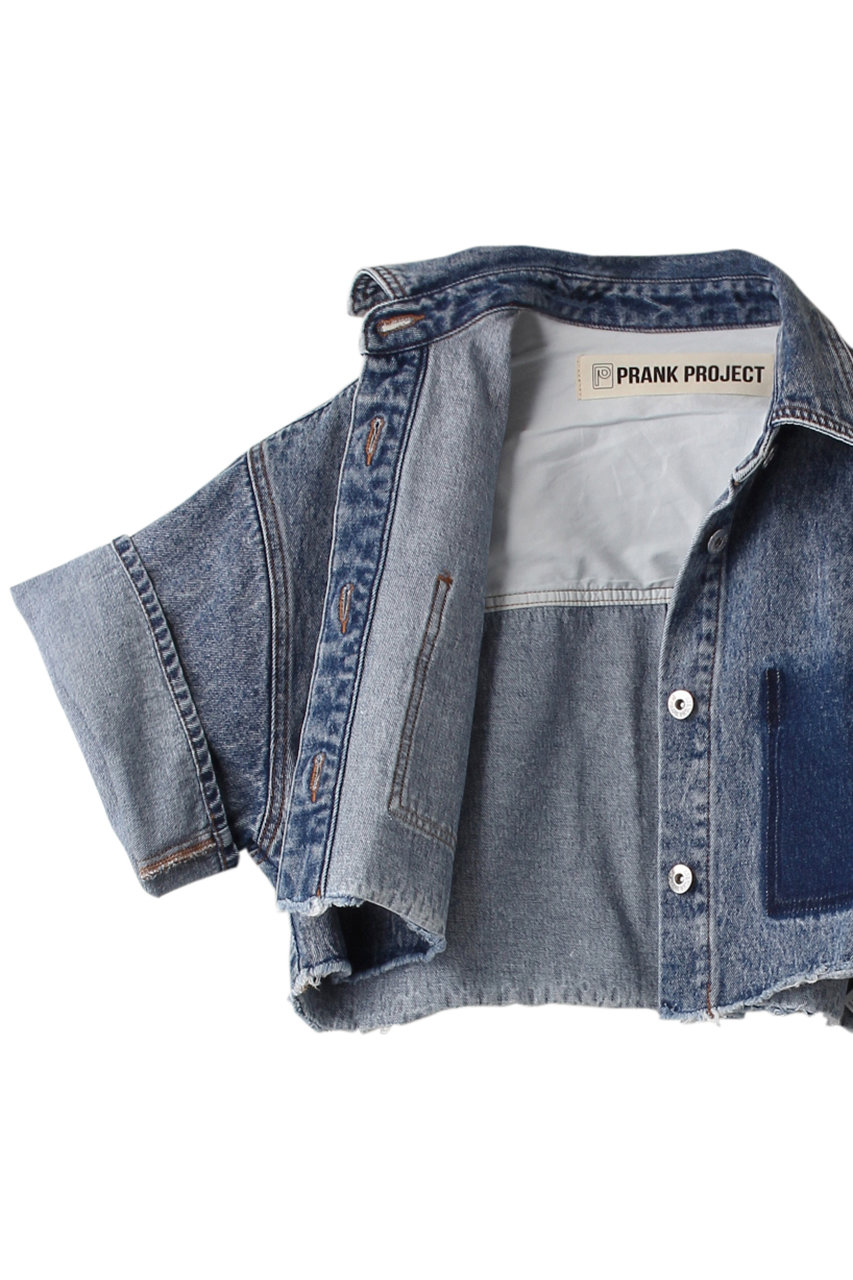 PRANK PROJECT(プランク プロジェクト)｜ショートデニムジャケット / Short Denim Jacket/BLK(ブラック)  の通販｜ELLESHOP・(エル・ショップ)