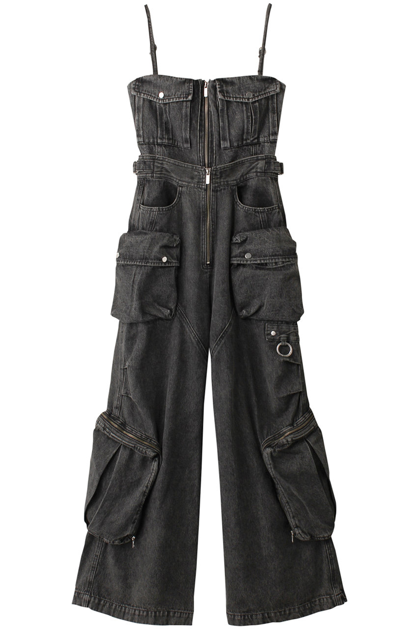 2WAYデニムカーゴオールインワン / Two-way Denim Cargo Jumpsuit