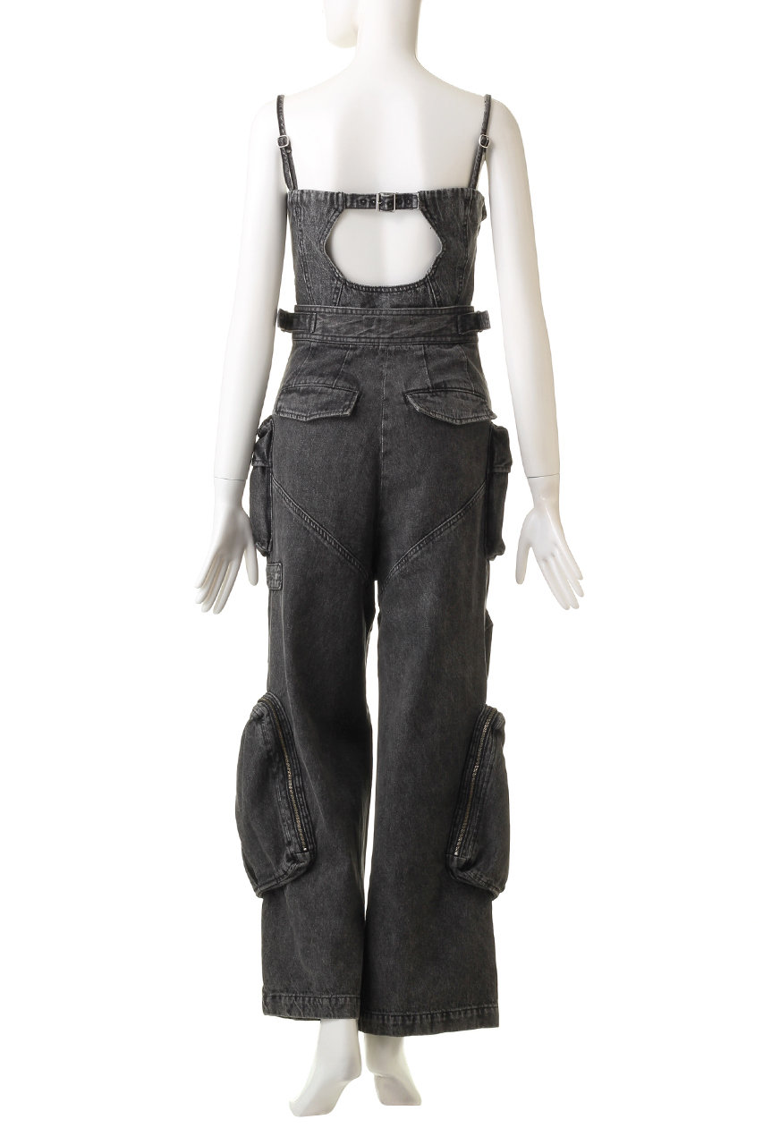 2WAYデニムカーゴオールインワン / Two-way Denim Cargo Jumpsuit