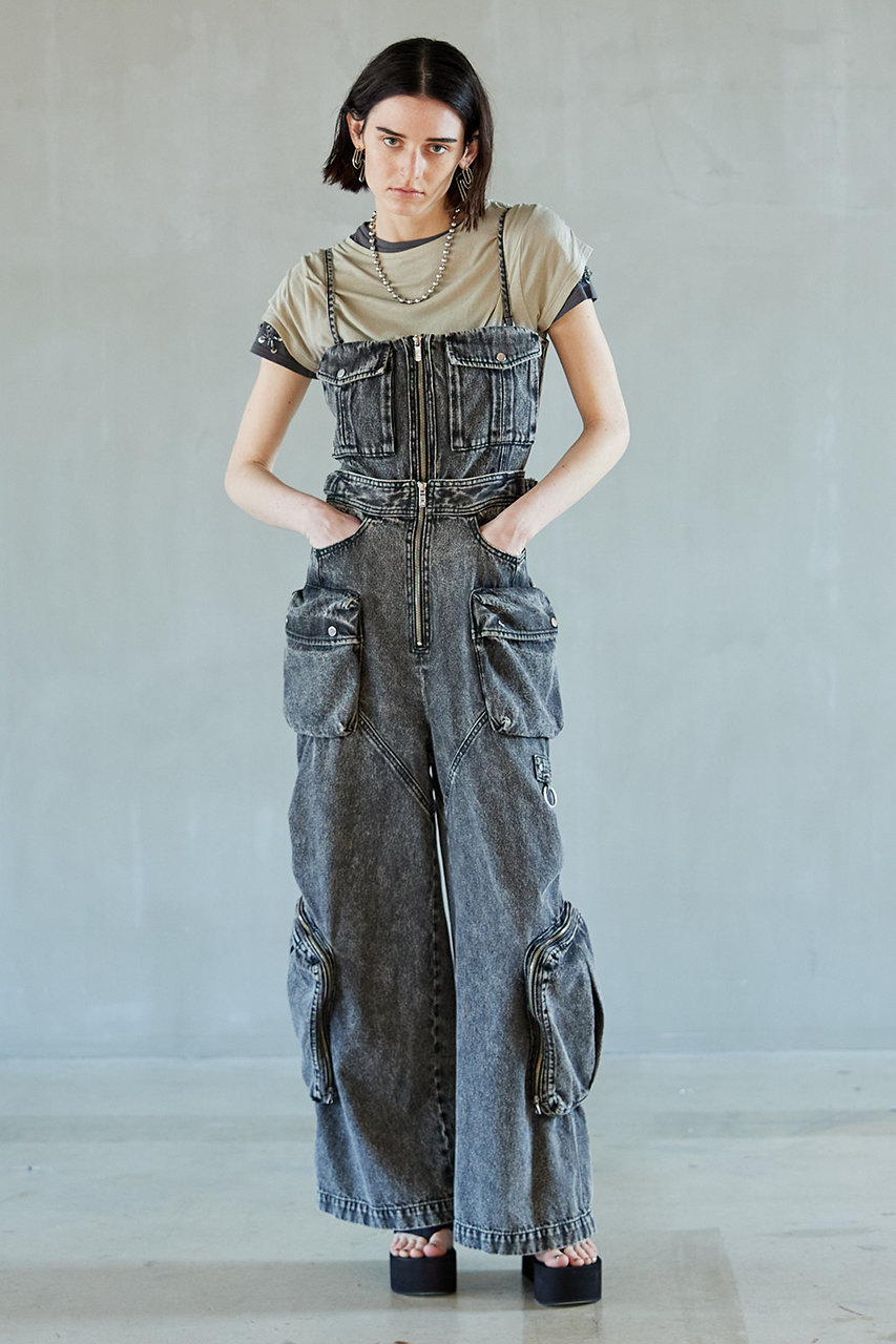 PRANK PROJECT 2way Denim Cargo Jumpsuitプランクプロジェクト