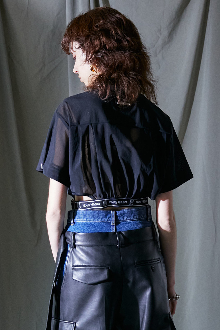 シースルーロゴバンドシャツ / See-through Logo Band Shirt