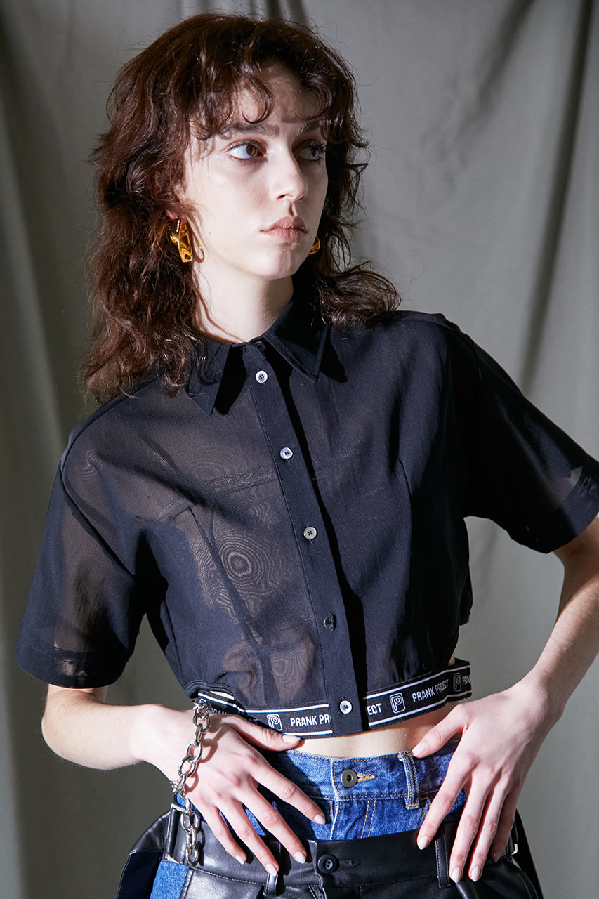 シースルーロゴバンドシャツ / See-through Logo Band Shirt