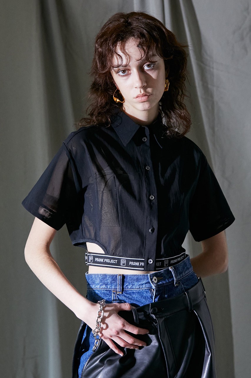 シースルーロゴバンドシャツ / See-through Logo Band Shirt