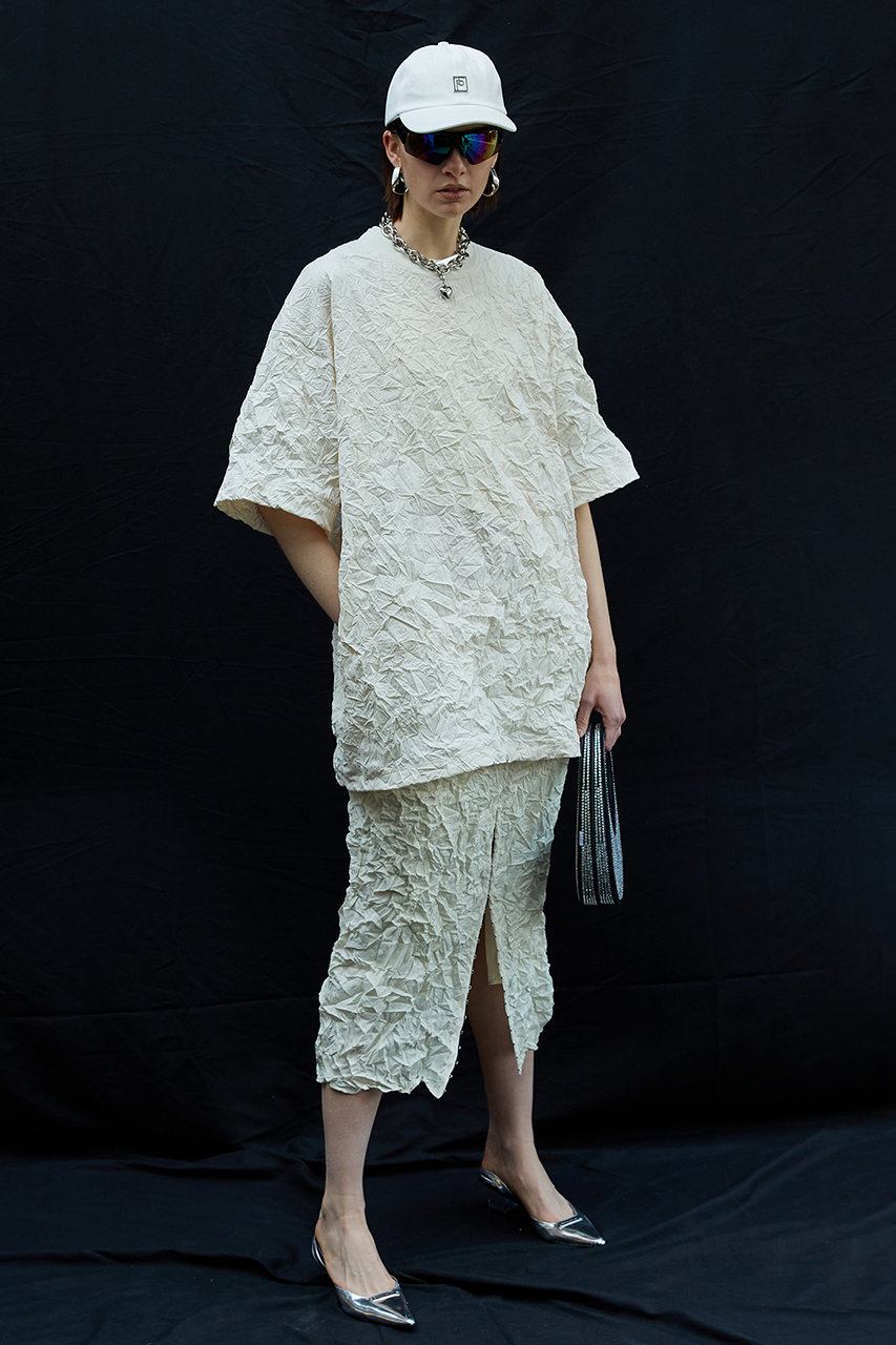 【UNISEX】ワッシャープリーツオーバートップ / Washed Pleated Over Top