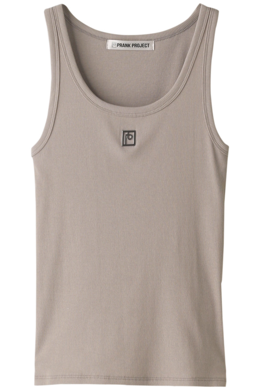 PRANK PROJECT メタルプレートリブタンク / Metal Plate Rib Tank Top (BGE(ベージュ), FREE) プランク プロジェクト ELLE SHOP PRANK PROJECT メタルプレートリブタンク / Metal Plate Rib Tank Top (BGE(ベージュ), FREE) プランク プロジェクト ELLE SHOP