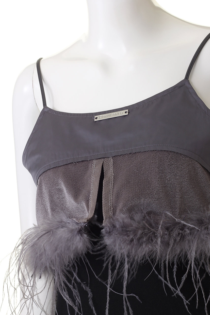 コンビネーションキャミソールダブルフェザーファー / Combination Camisole Double Feather Fur