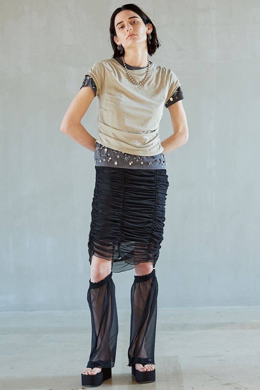 レッグカバーミディスカート / Leg Cover Medium Skirt