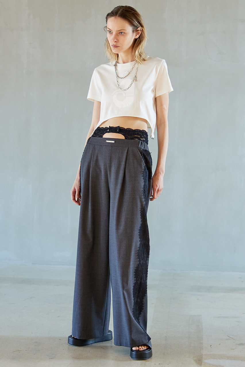 PRANK PROJECT(プランク プロジェクト)｜レーストリムスラックス / Race Trim Slacks/C.GRY(チャコールグレー)  の通販｜ELLESHOP・(エル・ショップ)