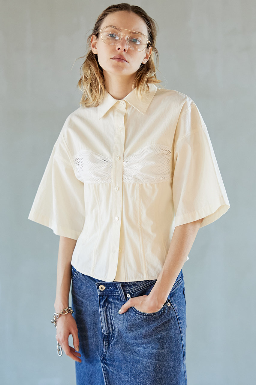 レースビスチェシャツ / Lace Bustier Shirt
