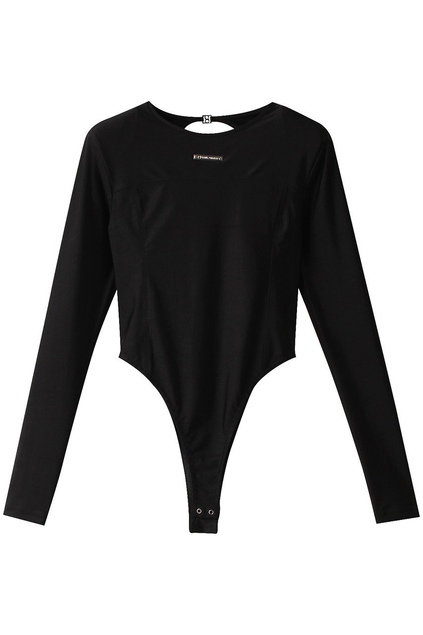 ＜ELLE SHOP＞ PRANK PROJECT バックオープンスキューバボディスーツ / Back Open Scuba Bodysuit (BLK(ブラック) FREE) プランク プロジェクト ELLE SHOP