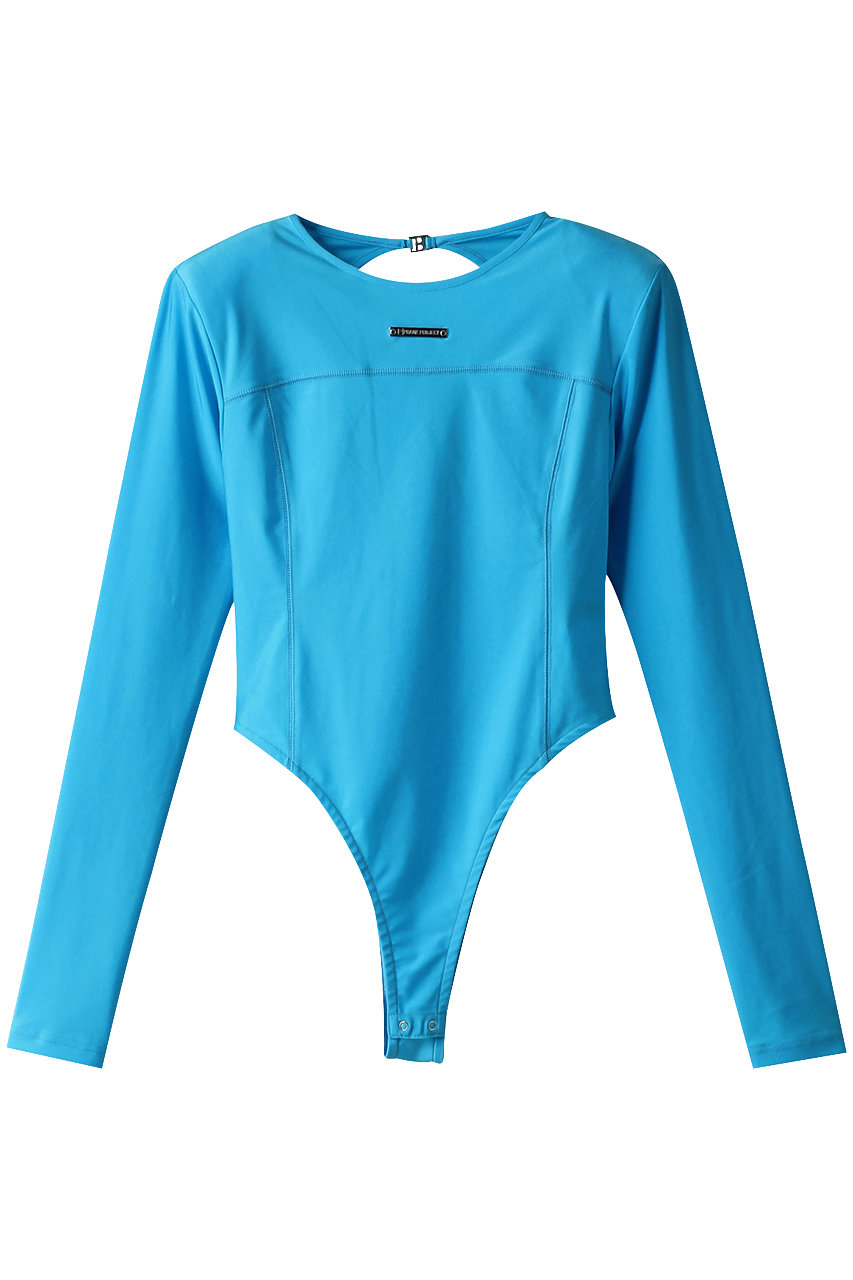 ＜ELLE SHOP＞ PRANK PROJECT バックオープンスキューバボディスーツ / Back Open Scuba Bodysuit (BLU(ブルー) FREE) プランク プロジェクト ELLE SHOP