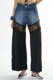 【PRANK PROJECT】Denim Lace Blocking Pants デニムレースブロッキングパンツ / Denim Lace Blocking Pants（デニム