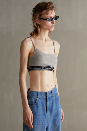 プランク プロジェクト/PRANK PROJECTのロゴバンドブラトップ / Logo Band Bra Top(160100/160102)