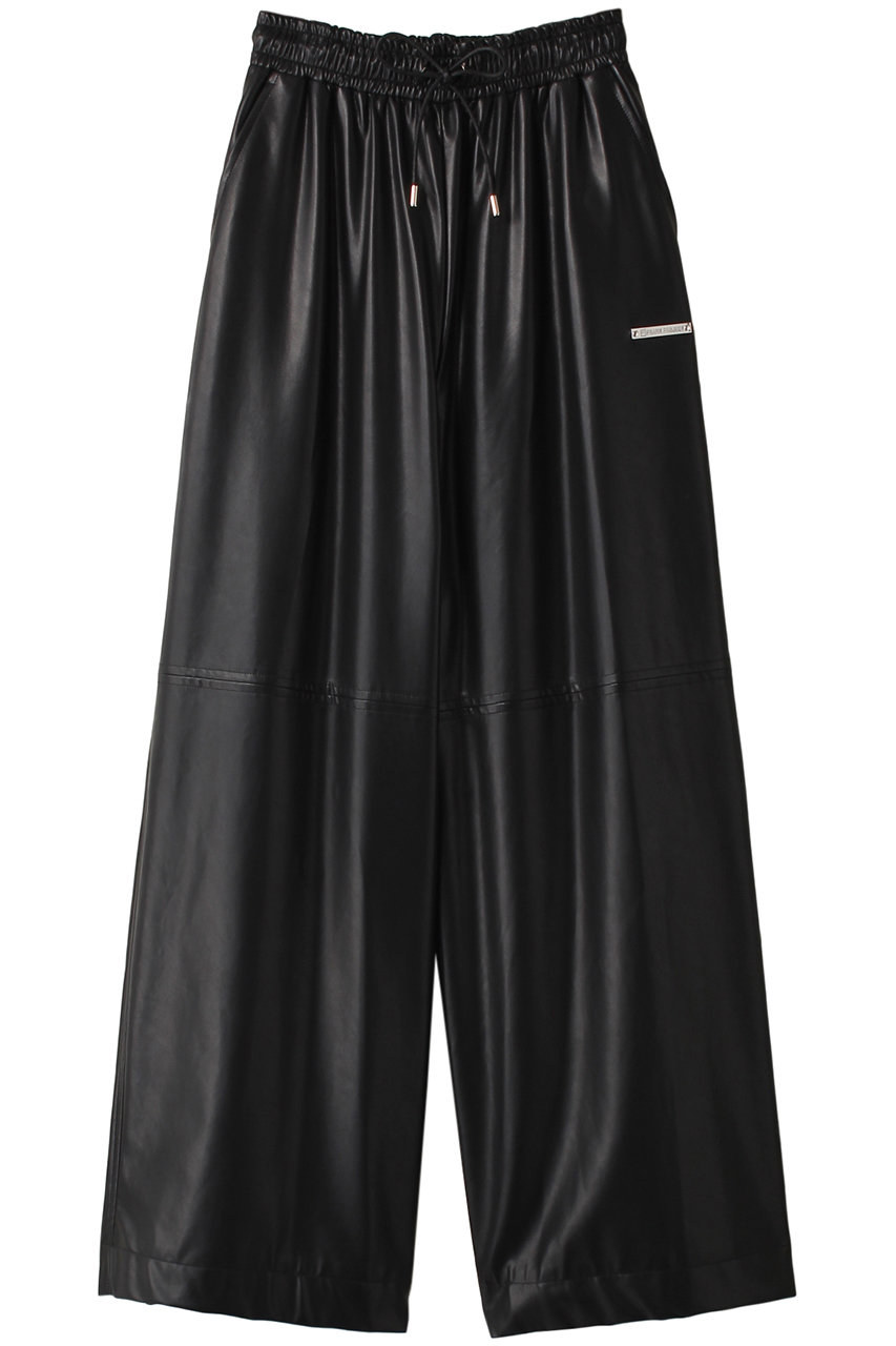 フェイクレザーボリュームワイドパンツ / Synthetic Leather Voluminous Wide Pants