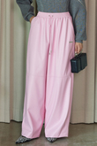 フェイクレザーボリュームワイドパンツ / Synthetic Leather Voluminous Wide Pants