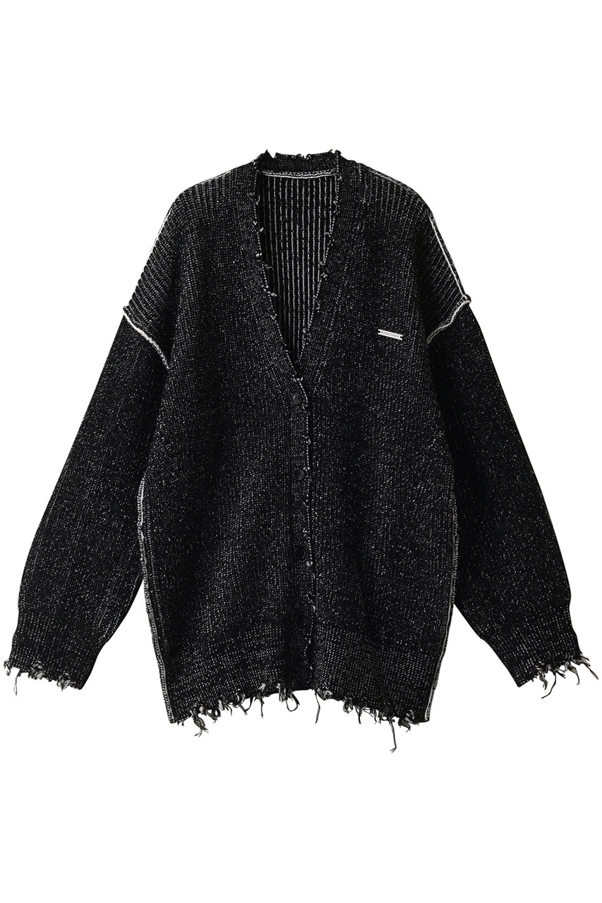  PRANK PROJECT 【UNISEX】ダメージニットカーデ / Damaged Knit Cardigan (BLK(ブラック) FREE) プランク プロジェクト ELLE SHOP