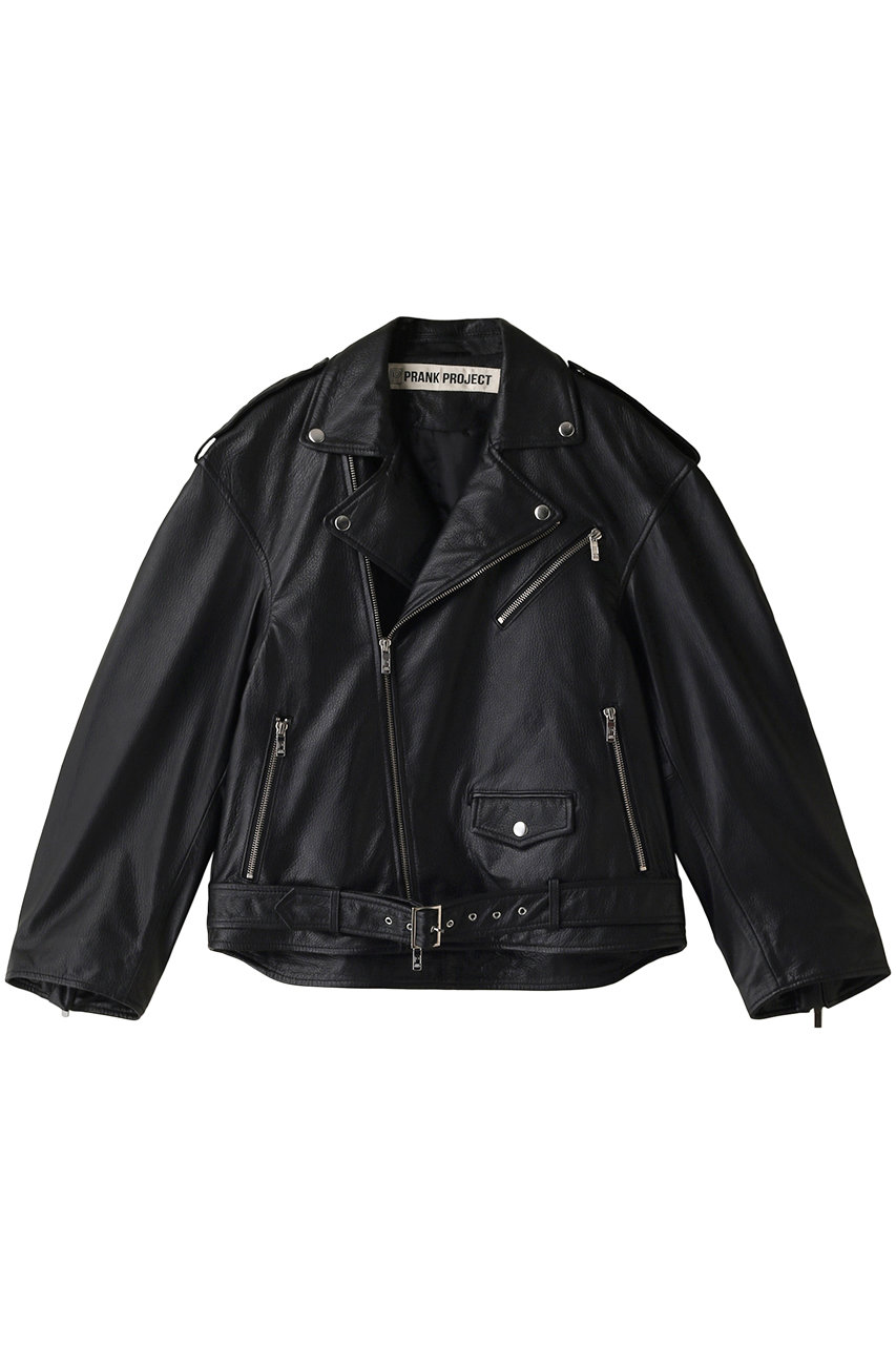 プランク プロジェクト/PRANK PROJECTのSHEEPレザーライダースジャケット / SHEEP Leather Biker Jacket(BLK(ブラック)/31232215103)