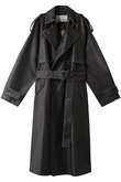【UNISEX】フェイクレザートレンチコート / Synthetic Leather Trench Coat