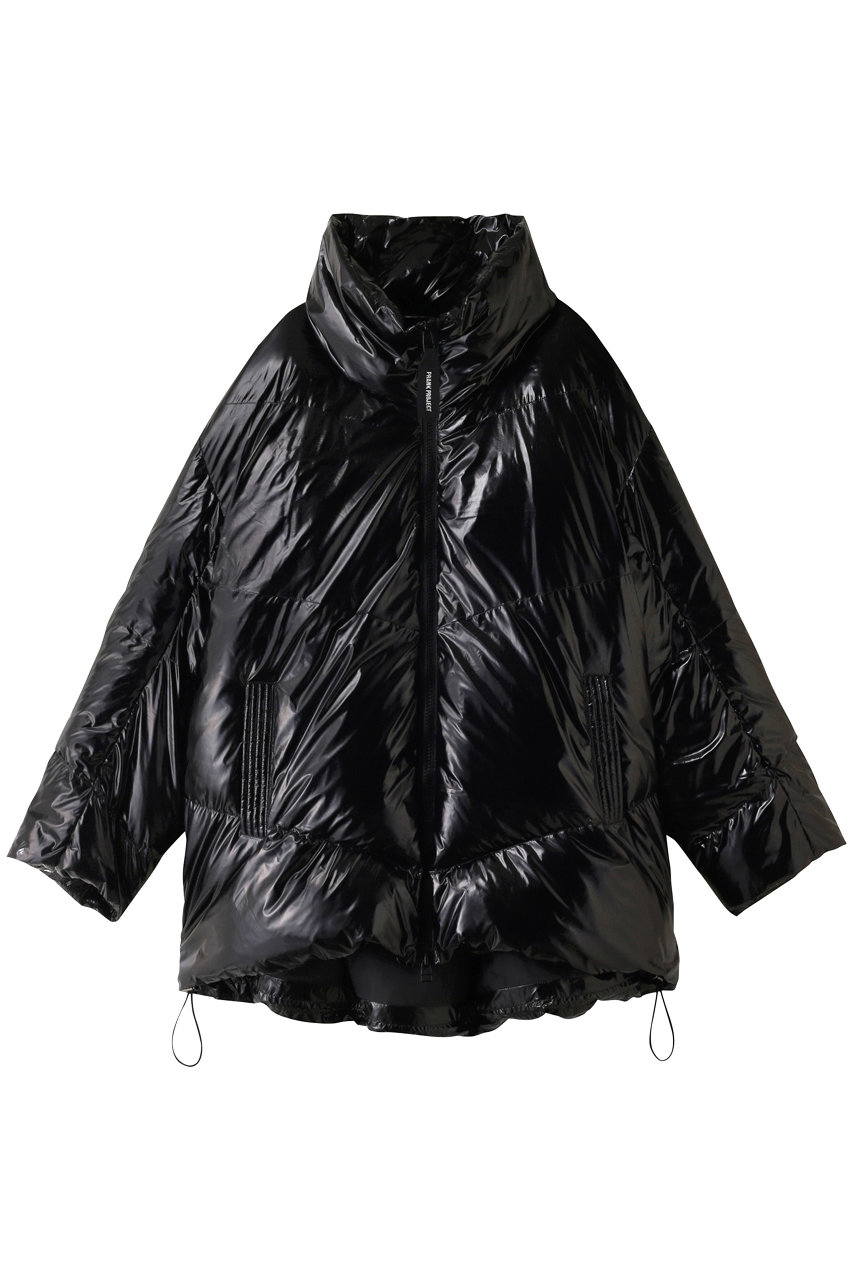 ＜ELLE SHOP＞ PRANK PROJECT 【UNISEX】グロッシーオーバーダウンジャケット/Glossy Over Down Jacket (BLK(ブラック) FREE) プランク プロジェクト ELLE SHOP