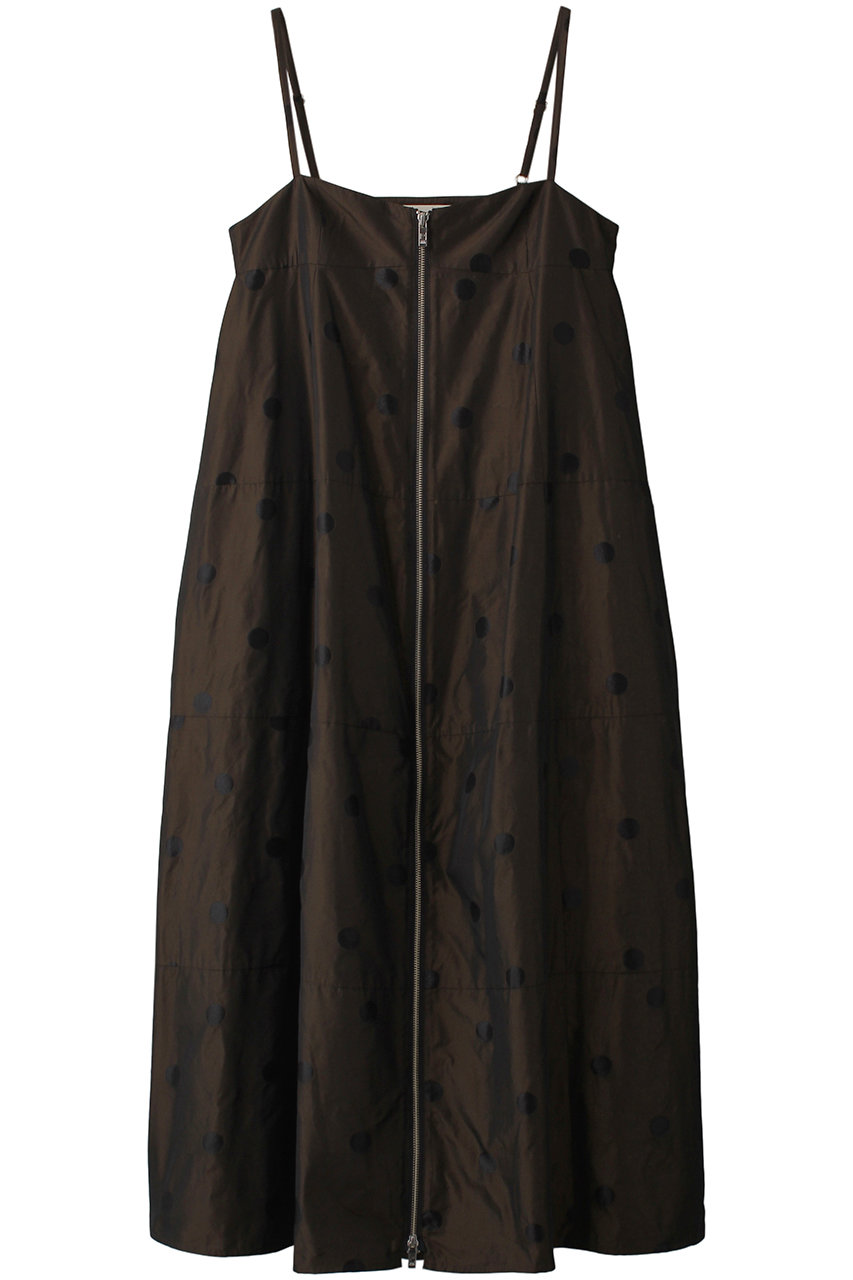 ＜ELLE SHOP＞ PRANK PROJECT ドットジャガードマキシドレス/Dots Jacquard Maxi Dress (BRZ(ブロンズ) FREE) プランク プロジェクト ELLE SHOP