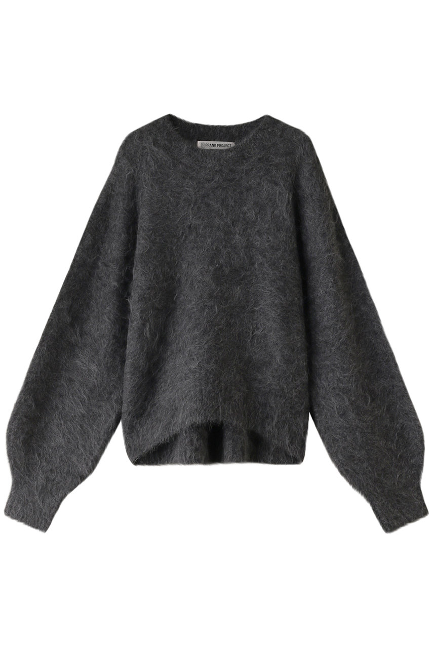 yoriella selectshop shaggy tent knit black - ニット/セーター