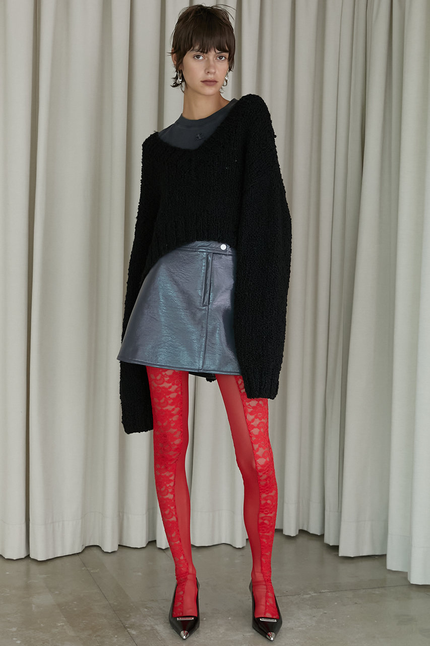 PRANK PROJECT(プランク プロジェクト)｜Vネックスラブショートニット