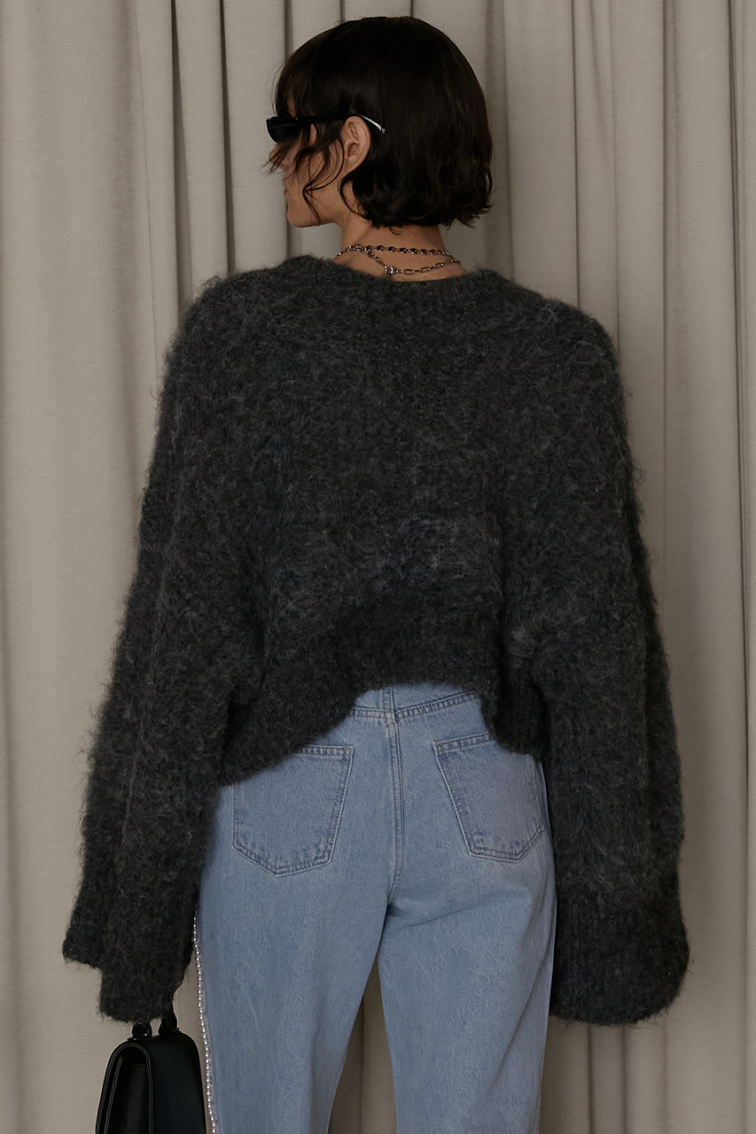 ワイドスリーブスヌードショートニット/Wide Sleeve Snood Short Knit