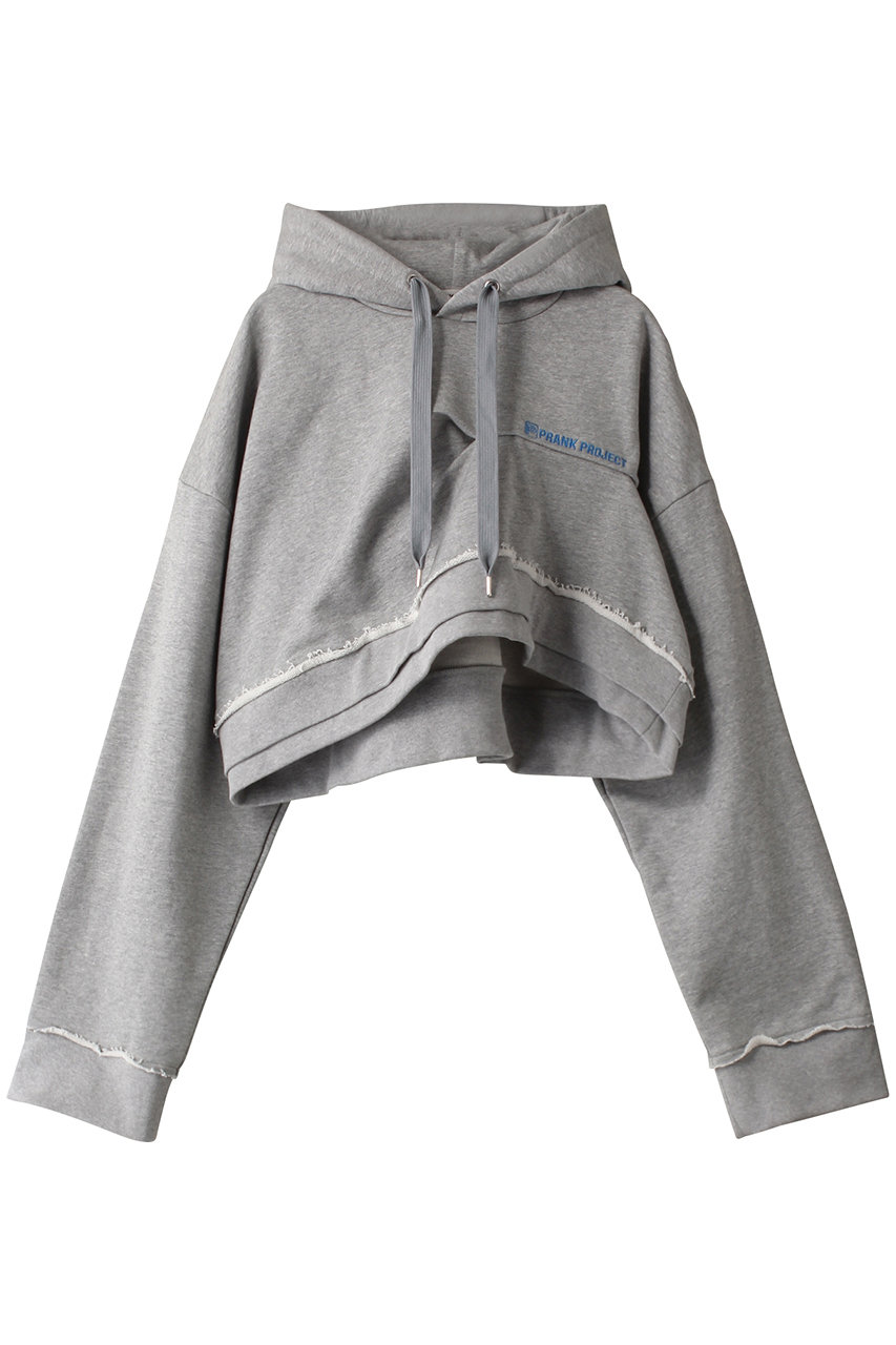  PRANK PROJECT クロップドフーディ/Cropped Hoodie (L.GRY(ライトグレー) FREE) プランク プロジェクト ELLE SHOP