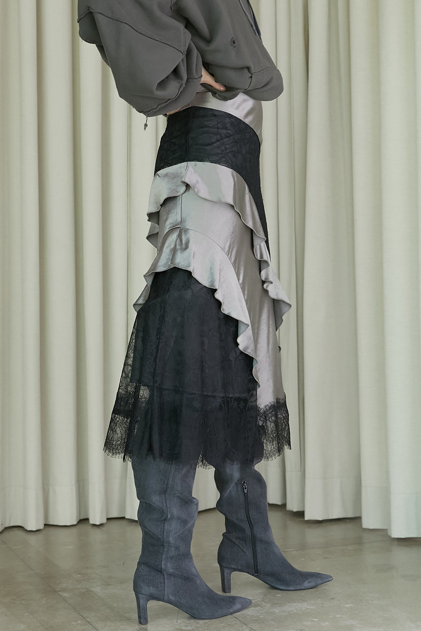 PRANK PROJECT(プランク プロジェクト)｜サテンラッフルスカート/Satin