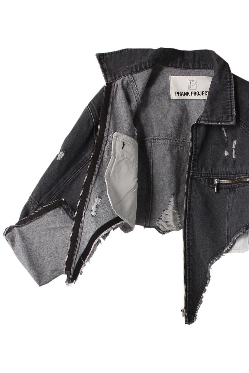 BONCOURA11完売★プランクプロジェクト Short Denim Jacket ブラック　黒