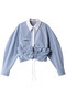 ボリュームフリルショートシャツ / Voluminous Ruffled Short Shirt プランク プロジェクト/PRANK PROJECT BLU(ブルー)