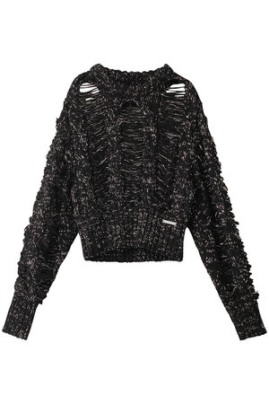 プランク プロジェクト/PRANK PROJECTのラメケーブルニットプルオーバー / Lame Cable Knit Pullover(110300/110301)