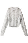 ラメケーブルニットプルオーバー / Lame Cable Knit Pullover